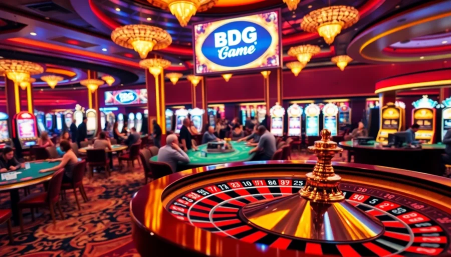 Experience the excitement of casinos with "BDG Game Login" as players engage in thrilling poker and roulette games.
