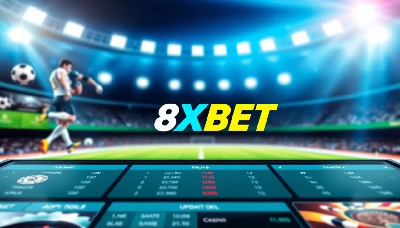 Experience 8XBET's dynamic online betting platform with an interactive sports interface.